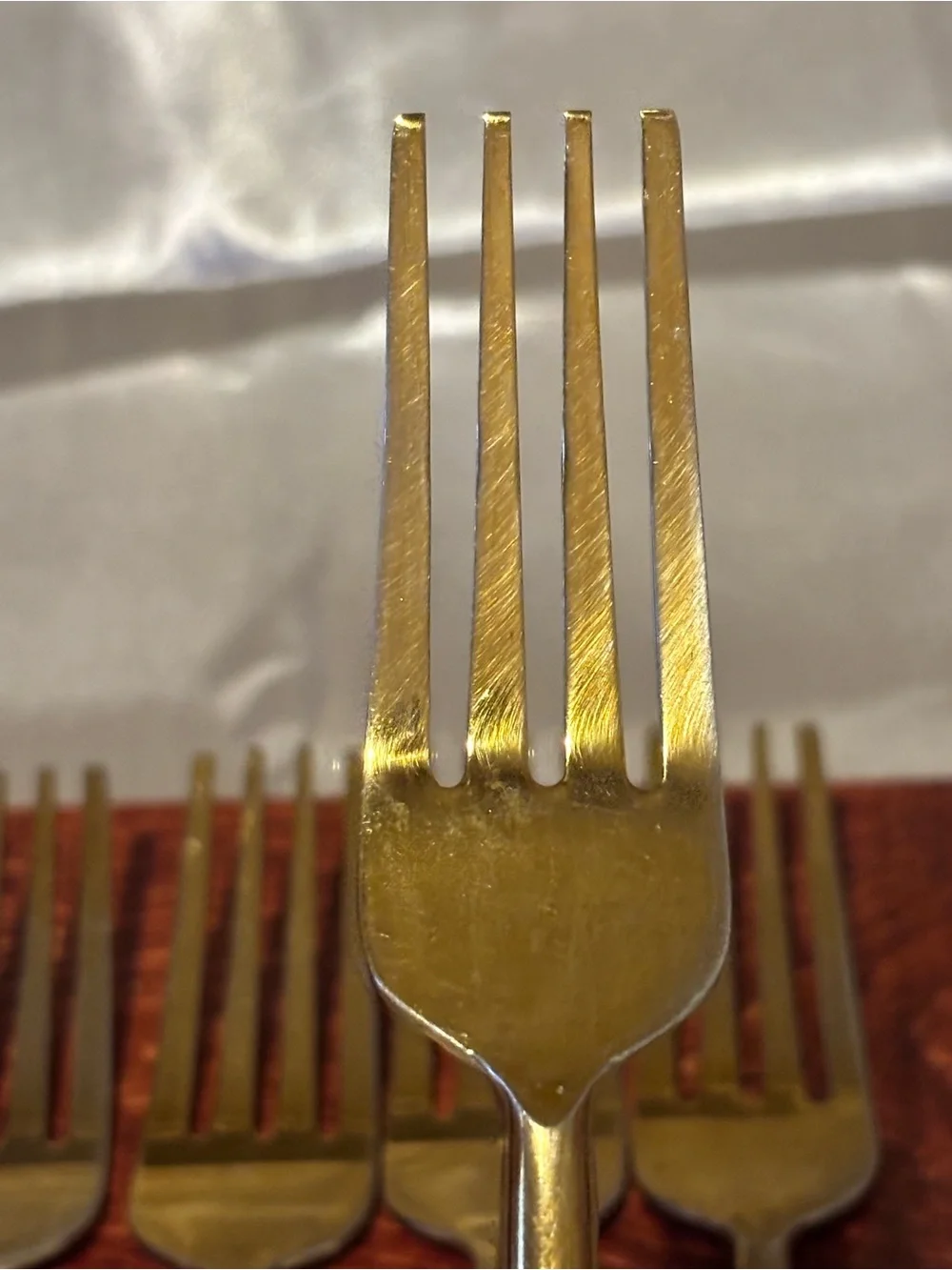 Goldtone Stainless Dinner Forks